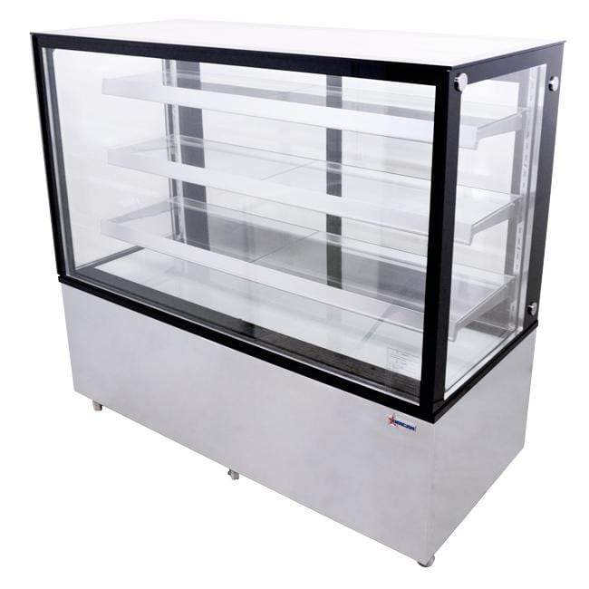 OMCAN 60" Square Glass Floor Refrigerated Display Case 44384 Wine Coolers Empire