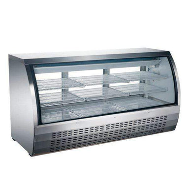 OMCAN  64" Refrigerated Floor Showcase with Stainless Steel Exterior 50085 Wine Coolers Empire