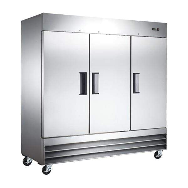OMCAN 81" Reach in Freezer with 3 Doors and 72 cu. ft. Capacity 50027 Wine Coolers Empire