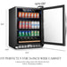 Sinoartizan 110 Cans 6 Bottles Single Zone Beverage Coolers ST-54D Wine Coolers Empire