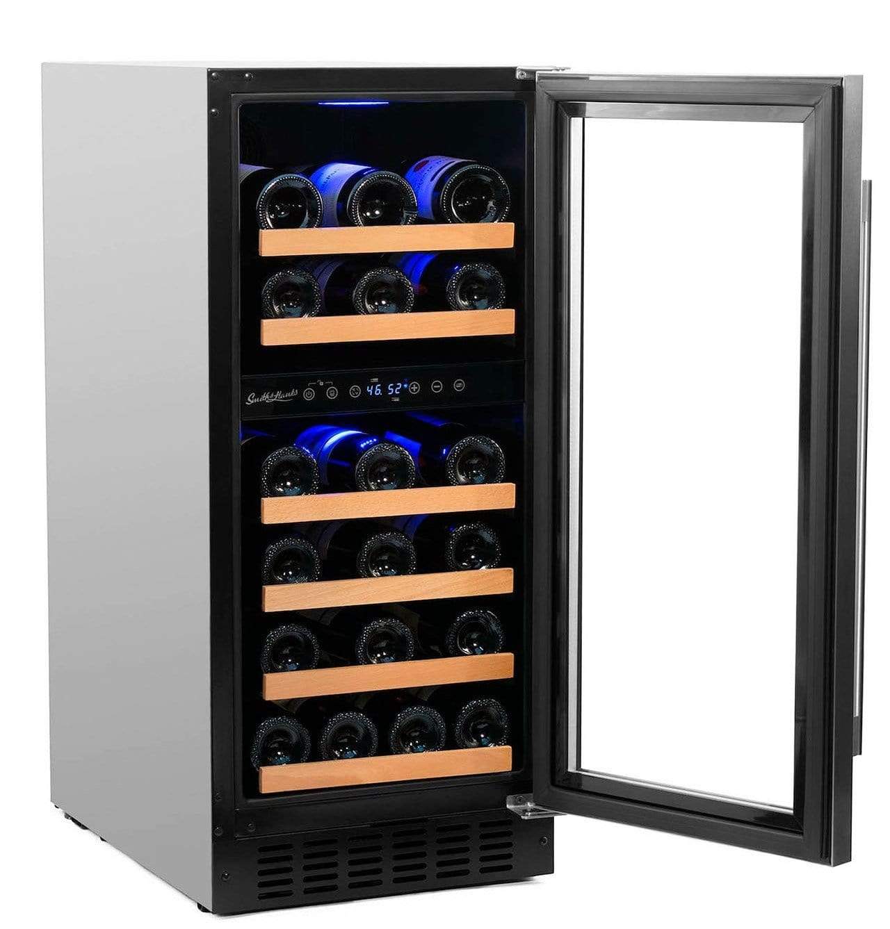Smith & Hanks 32 Bottle Dual Zone Stainless Steel Wine Fridge RW88DR Wine Coolers Empire