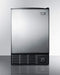 Summit 12 lb. Drain-Free Built-in Ice Maker - Black Cabinet with Stainless Steel Door BIM25 Wine Coolers Empire