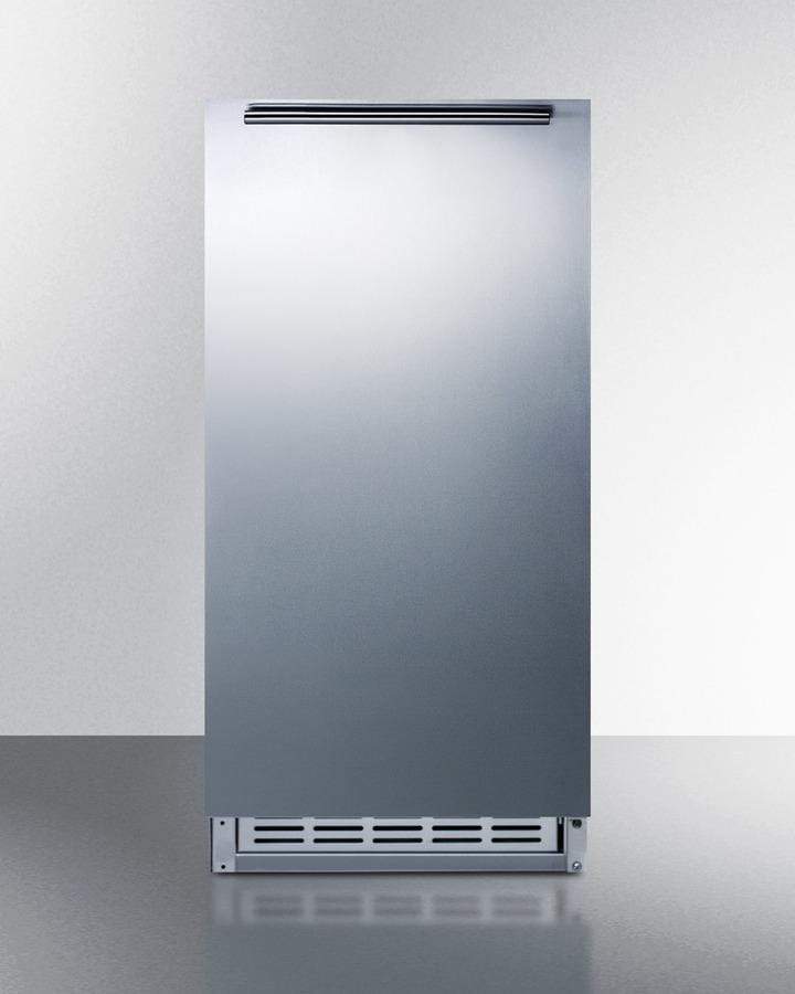 Summit 12 lb. Drain-Free Built-in Ice Maker - Stainless Steel Cabinet And Door BIM25H32 Wine Coolers Empire