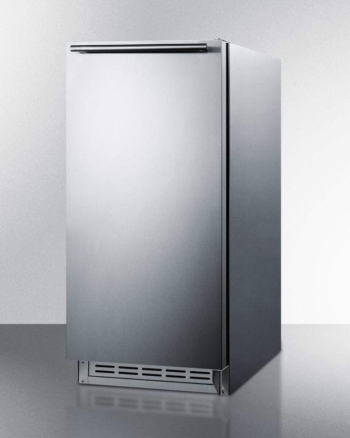 Summit 12 lb. Drain-Free Built-in Ice Maker - Stainless Steel Cabinet And Door BIM25H32 Wine Coolers Empire