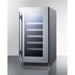 SUMMIT 18 In. Classic Collection 29 Bottle Capacity Stainless Steel Wine Fridge CL18WCCSS Wine Coolers Empire