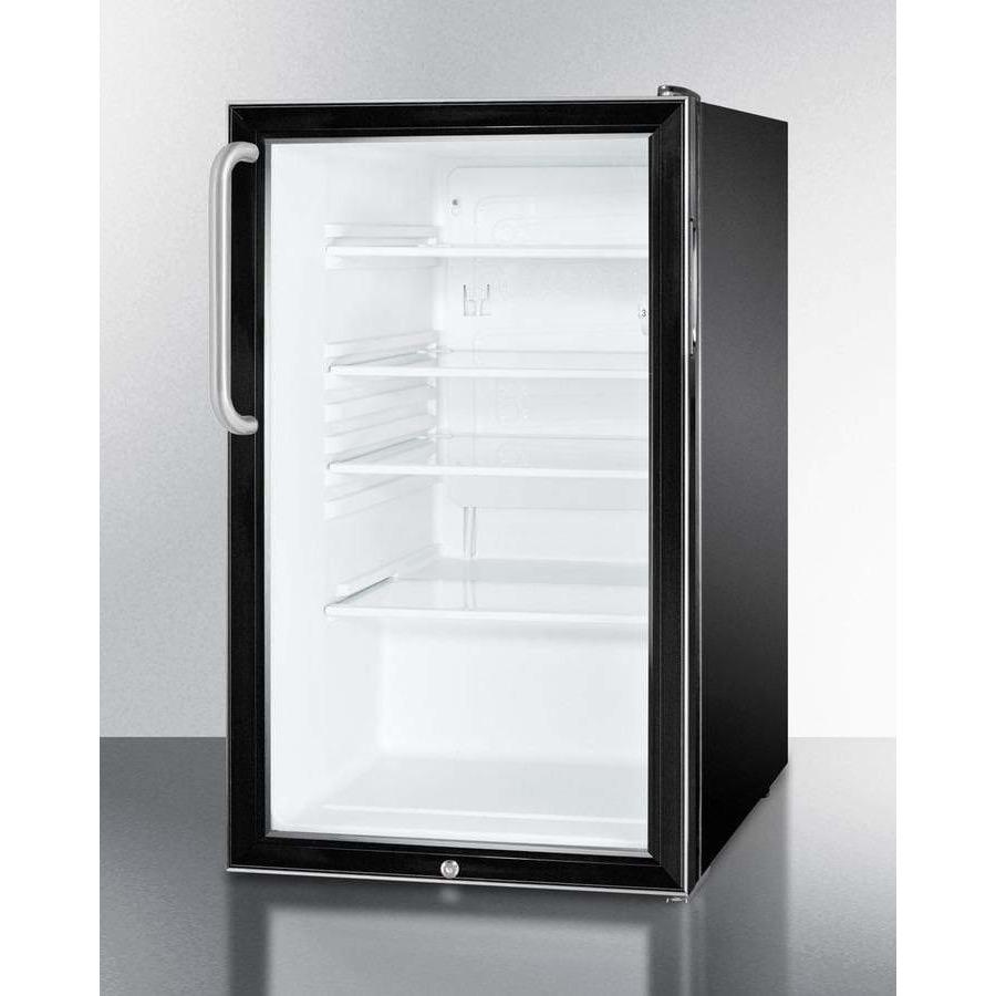 Summit 20" Wide All-Refrigerator, ADA Compliant Beverage Fridge SCR500BL7TBADA Wine Coolers Empire