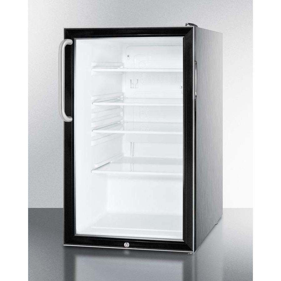 Summit 20" Wide Built-In All-Refrigerator, ADA Compliant Beverage Fridge SCR500BL7CSSADA Wine Coolers Empire