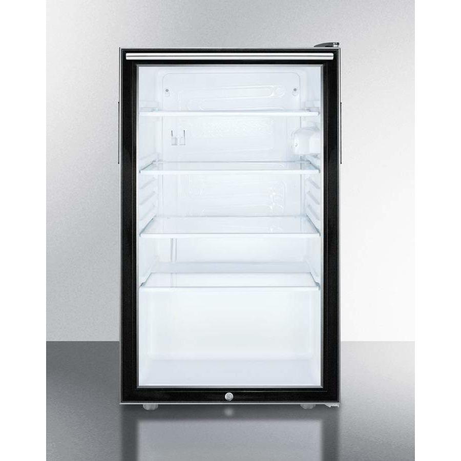 Summit 20" Wide Built-In All-Refrigerator, ADA Compliant Beverage Fridge SCR500BLBI7HHADA Wine Coolers Empire