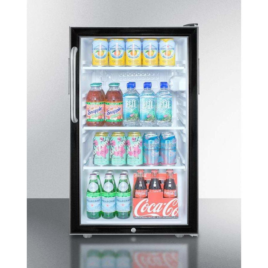 Summit 20" Wide Built-In All-Refrigerator, ADA Compliant Beverage Fridge SCR500BLBI7TBADA Wine Coolers Empire