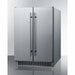 Summit 24" 21-Bottle Stainless Steel Outdoor French Door Dual Zone Compact Wine Fridge CL66FDOS Wine Coolers Empire