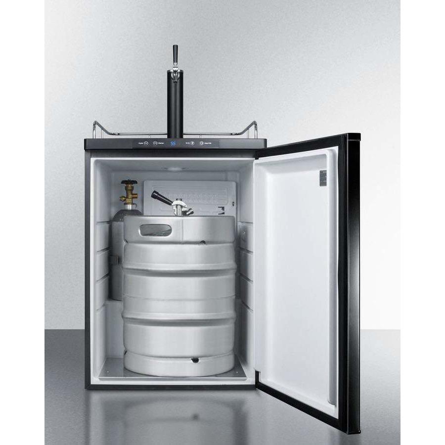 Summit 24" Built-In Automatic Defrost Single Tap Kegerator SBC635MBI Wine Coolers Empire