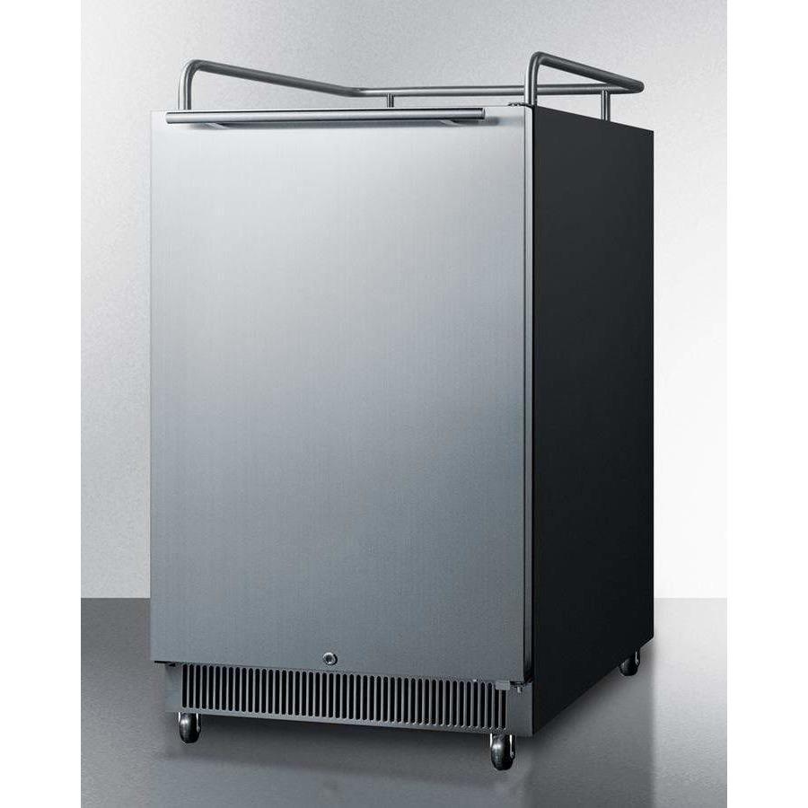Summit 24" Built-In Frost Free Stainless Steel Kegerator SBC677BINK Wine Coolers Empire