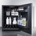 Summit 24" Built-In Undercounter ADA Compliant Black Cabinet/Stainless Steel Door All-Fridge AL54 Wine Coolers Empire