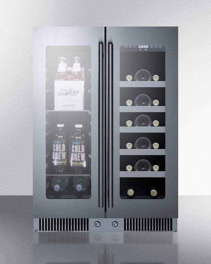 Summit 24" Dual Zone Built-In Wine/Beverage Center CLFD243WBV Wine Coolers Empire