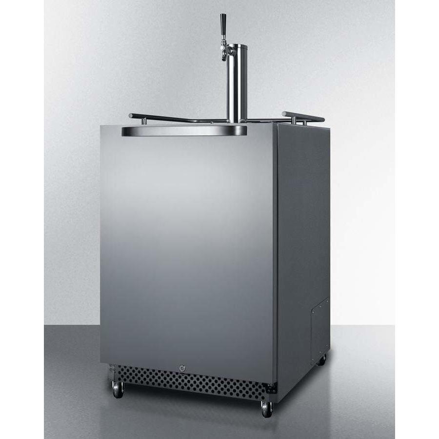 Summit 24" Single Tap All Stainless Steel Outdoor Commercial Kegerator SBC695OS Wine Coolers Empire