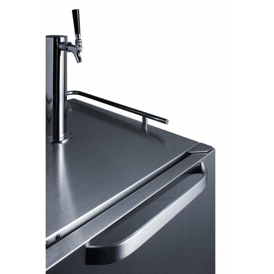 Summit 24" Single Tap All Stainless Steel Outdoor Commercial Kegerator SBC695OS Wine Coolers Empire