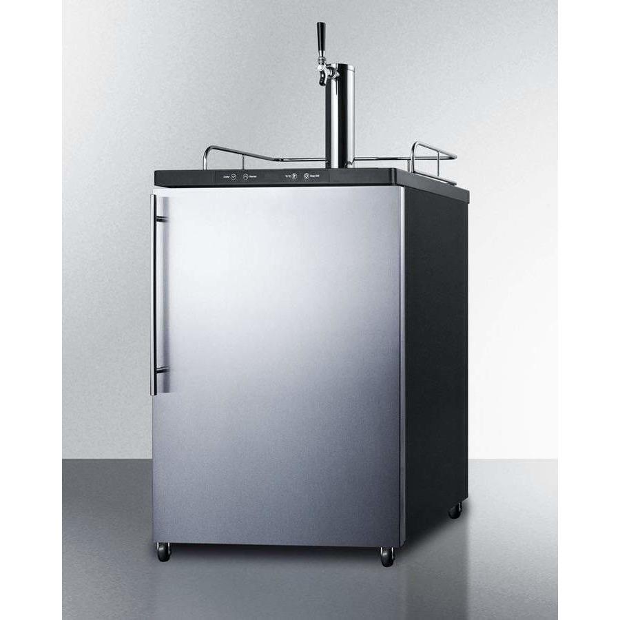 Summit 24"  Single Tap Stainless Steel Built -In Commercial Kegerator SBC635MBI7SSHV Wine Coolers Empire