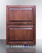 Summit 24" Wide Built-In 2-Drawer All-Refrigerator CL2R248 Wine Coolers Empire