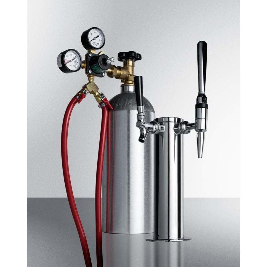 Summit 24" Wide Coffee Dual Tap Kegerator SBC635M7CMTWIN Wine Coolers Empire