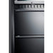 Summit 24" Wide Combination Dual-Zone Wine Cellar and 2-Drawer All-Freezer SWCDAF24 Wine Coolers Empire