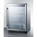 Summit 24" Wide Commercial Outdoor Beverage Fridge SCR611GLOS Wine Coolers Empire