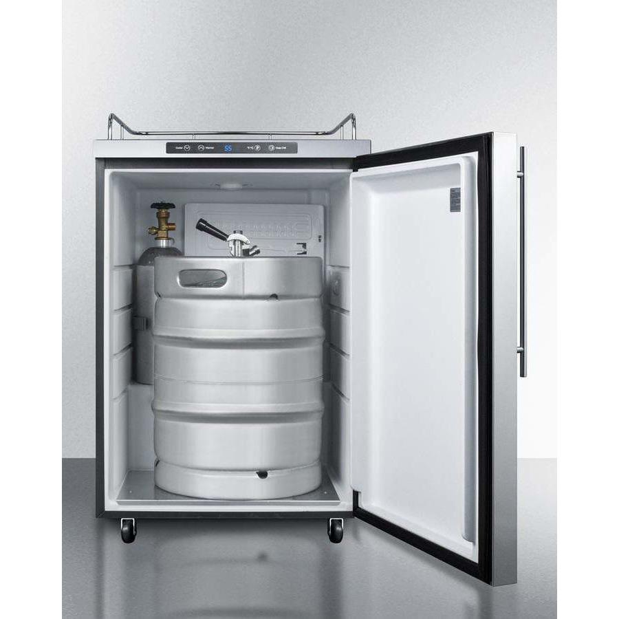 Summit 24" Wide Outdoor Kegerator SBC635MOSNKHV Wine Coolers Empire