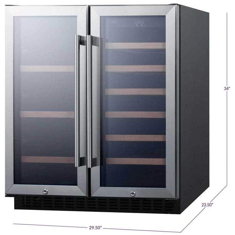 Summit 30" Wide Built-In Wine/Beverage Fridge SWBV3071 Wine Coolers Empire