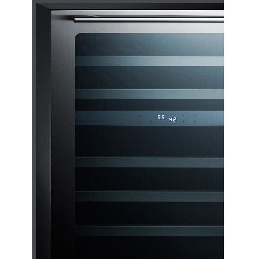 Summit 46-Bottle Classic 24" Stainless Steel Built-In Dual Zone Wine Fridge CL24WC2 Wine Coolers Empire