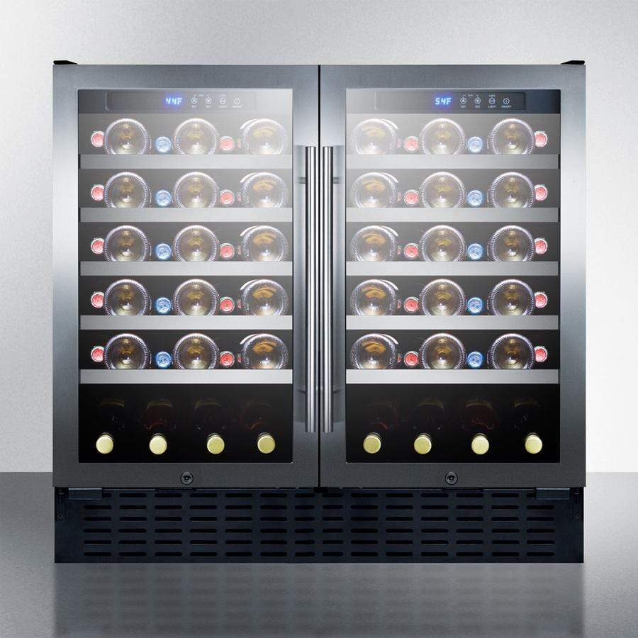 Summit 68 Bottle 36" Wide Built-In Wine Fridge SWC3668 Wine Coolers Empire