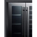 Summit Classic 24" 5.1 cu. ft. Stainless Steel French Door Beverage Center CL242WBV Wine Coolers Empire