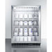 Summit Commercial 24" Champagne Series 20 Bottle Single Zone Wine Fridge, Right Hinge  SCR610BLCHCSS Wine Coolers Empire