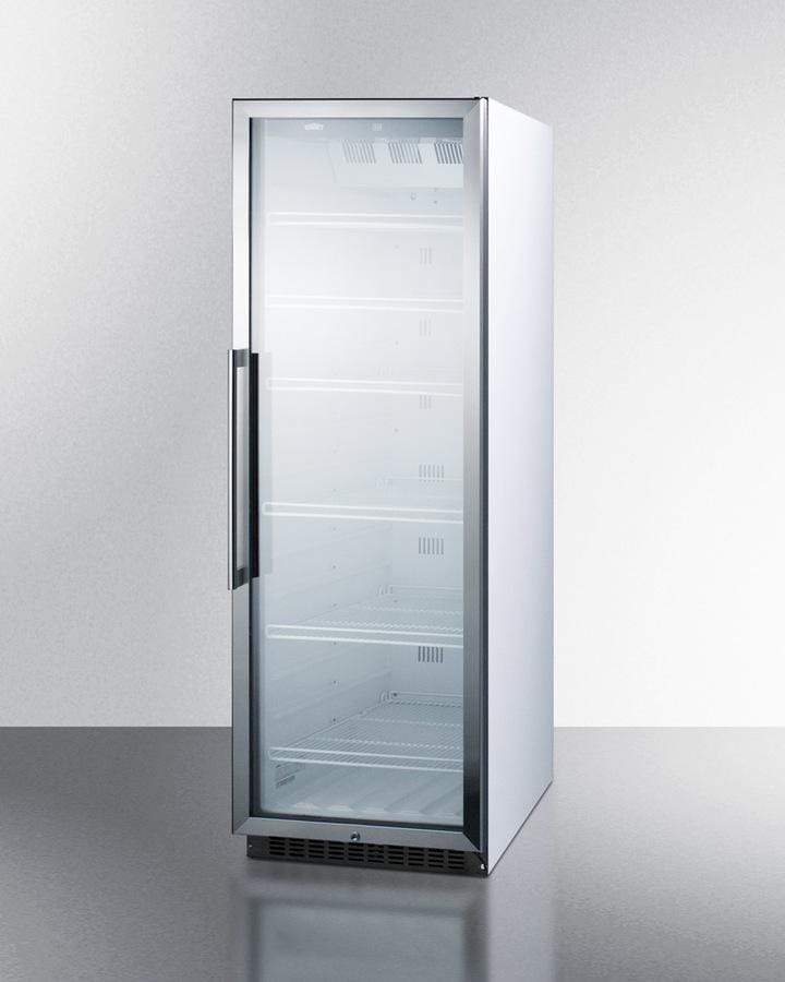 Summit Commercial 24" Frost Free Stainless Steel Trim Beverage Fridge SCR1400W Wine Coolers Empire