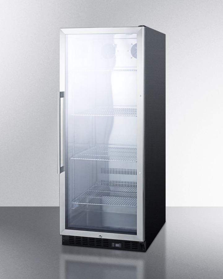 Summit Commercial 24" Stainless Steel Automatic Defrost Beverage Fridge SCR1156 Wine Coolers Empire