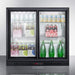 Summit Commercial Back Bar Merchandiser - Stainless Steel Wrapped Cabinet Beverage Fridge SCR700BCSS Wine Coolers Empire