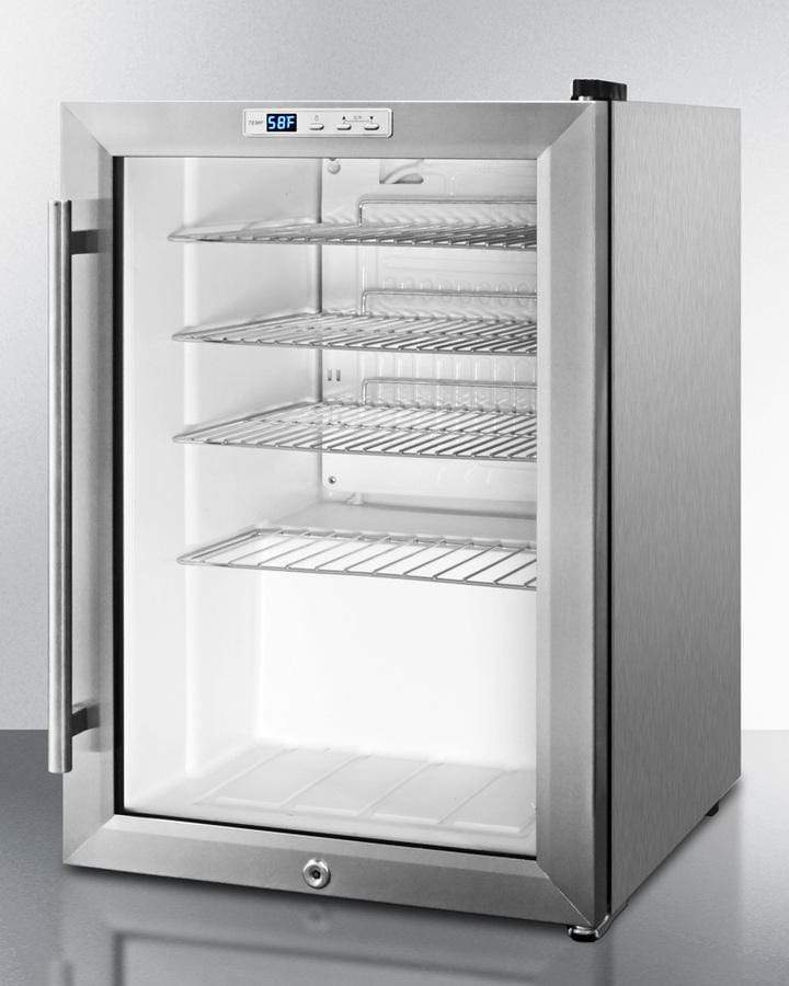 Summit Commercial Compact Single Zone Craft Beer Pub Fridge SCR312LCSSPUB Wine Coolers Empire