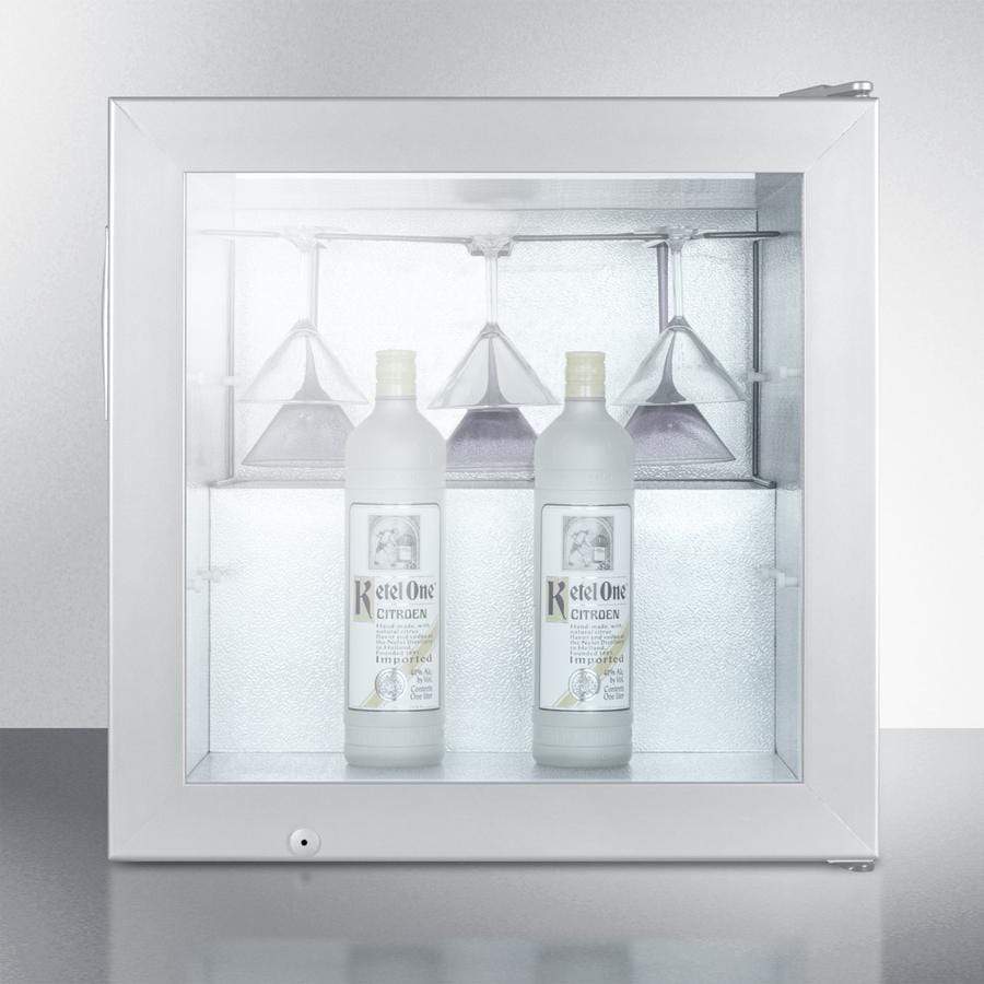 Summit Commercial Compact Vodka Chiller SCFU386CSSVK Wine Coolers Empire