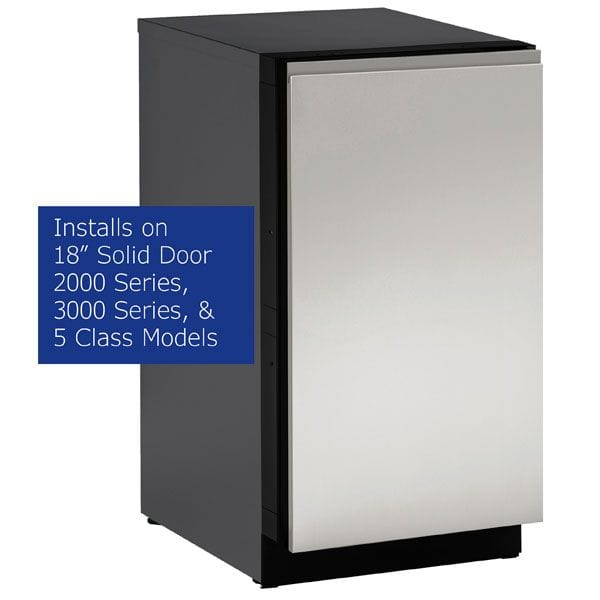 U-Line 18" Stainless Handless Panel Solid - ULASHP18SOLID Wine Coolers Empire