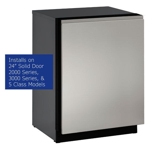 U-Line 24" Stainless Handless Panel Solid - ULASHP24SOLID Wine Coolers Empire