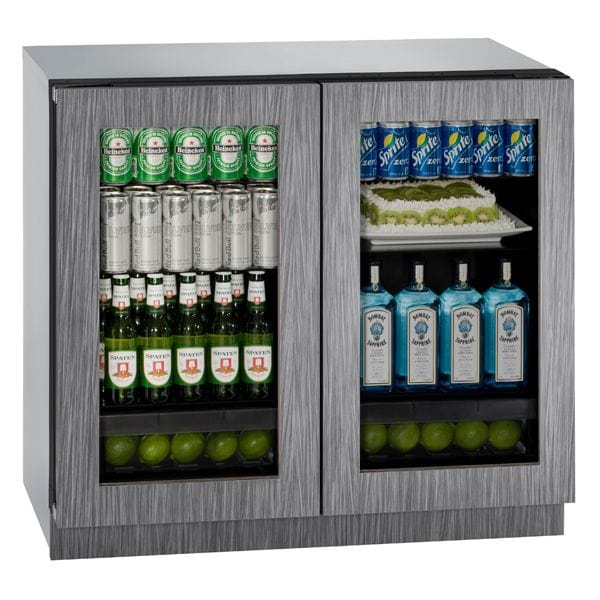 U-Line 3036RRGL 36" Refrigerator Dual Zone Integrated/Stainless Frame Wine Coolers Empire