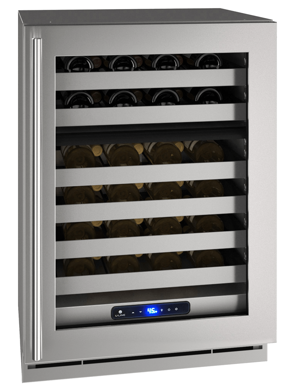 U-Line HWD524 24" Dual-Zone Wine Refrigerator Reversible Hinge Wine Coolers Empire