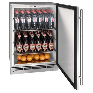 U-Line OKR124 24" Outdoor Keg Refrigerator Reversible Hinge Stainless Solid Wine Coolers Empire