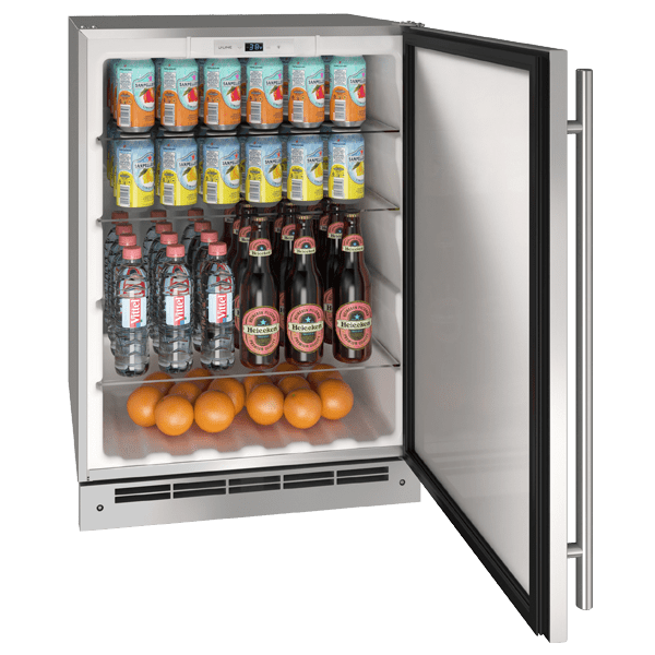 U-Line ORE124 24" Outdoor Refrigerator Reversible Hinge Stainless Solid Wine Coolers Empire