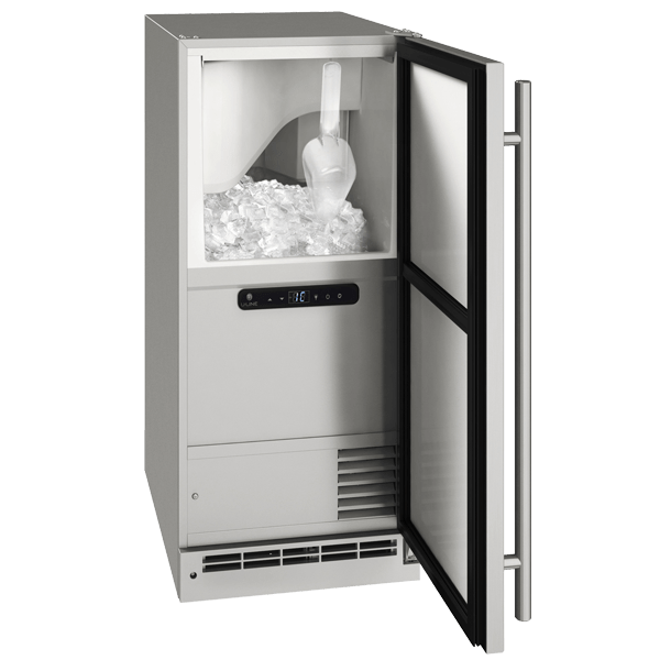 U-Line Outdoor OCL115 / OCP115 15" Clear Ice Machine Reversible Hinge Stainless Solid Wine Coolers Empire