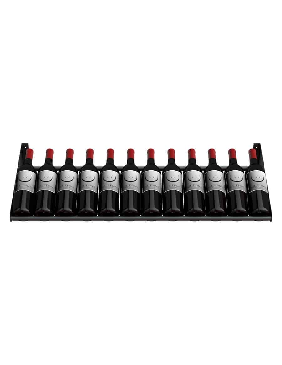Ultra Wine Racks 4 FT  Display Row Black 16 Bottles Wine Coolers Empire