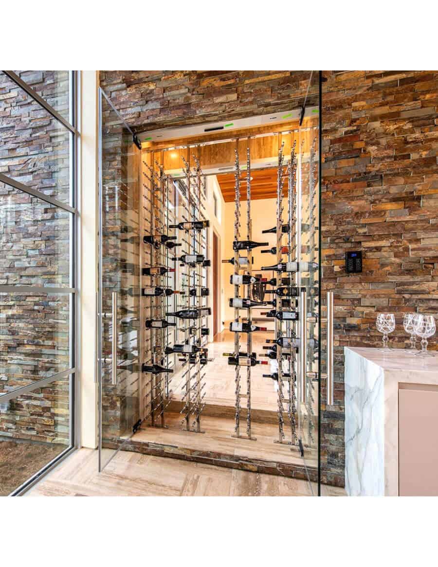 Ultra Wine Racks Floor-To-Ceiling Mounted Display - 2 Sided (126 Bottles) Wine Coolers Empire