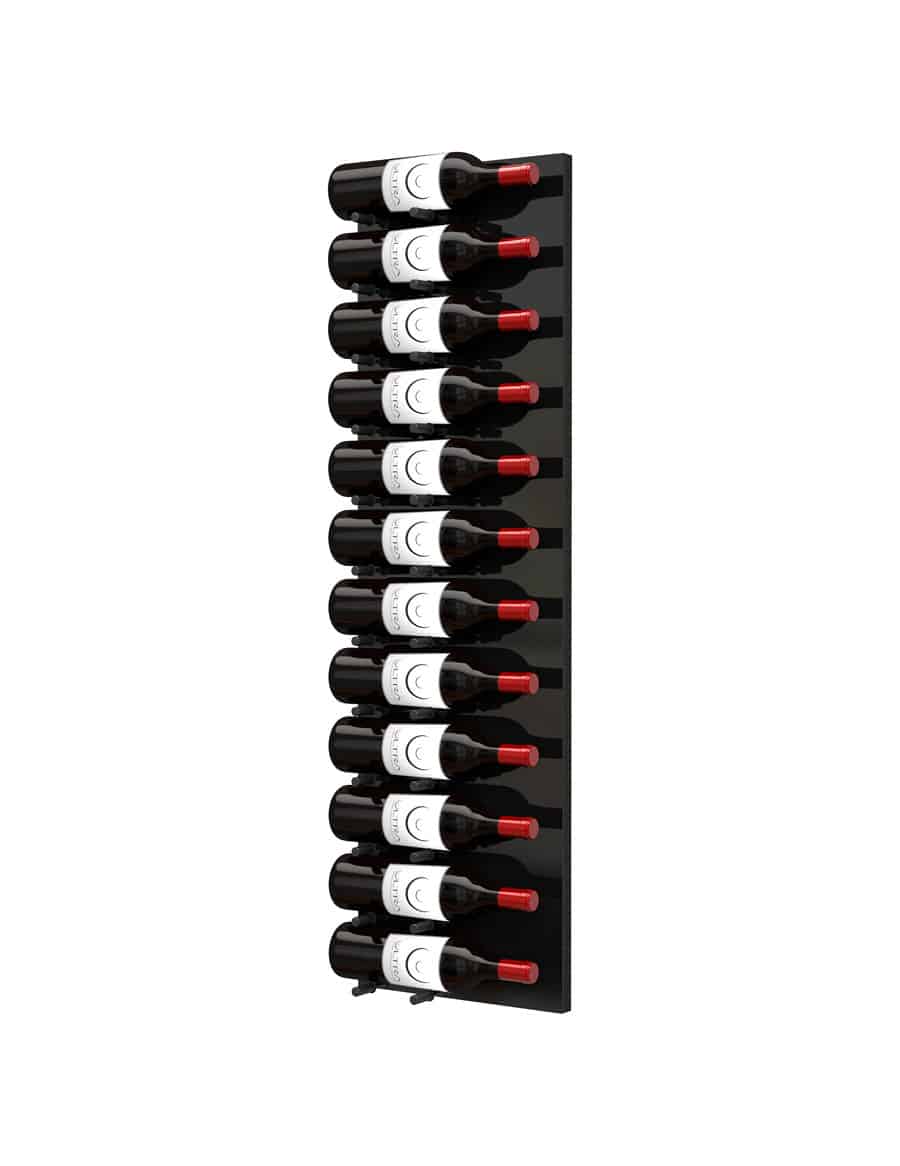 Ultra Wine Racks - Fusion HZ Label-Out Wine Wall Black Acrylic (4 Foot) Wine Coolers Empire