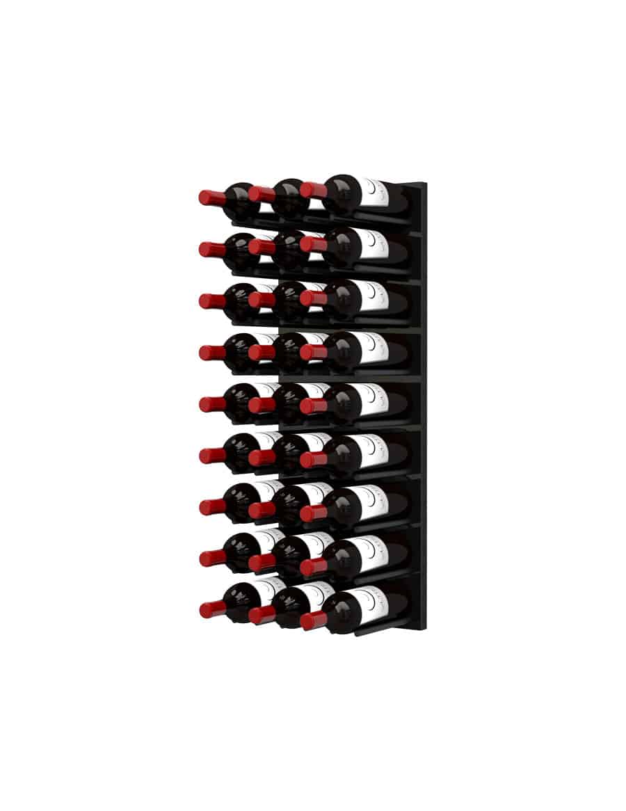 Ultra Wine Racks - Fusion Straight Cork Out Wine Wall Black Acrylic (4 Foot)