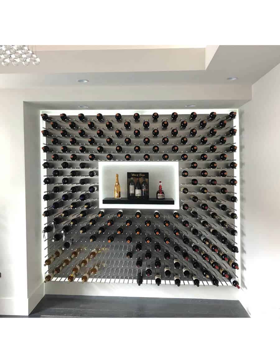 Ultra Wine Racks Fusion Panel Black Acrylic St 9 Bottles Wine Coolers Empire