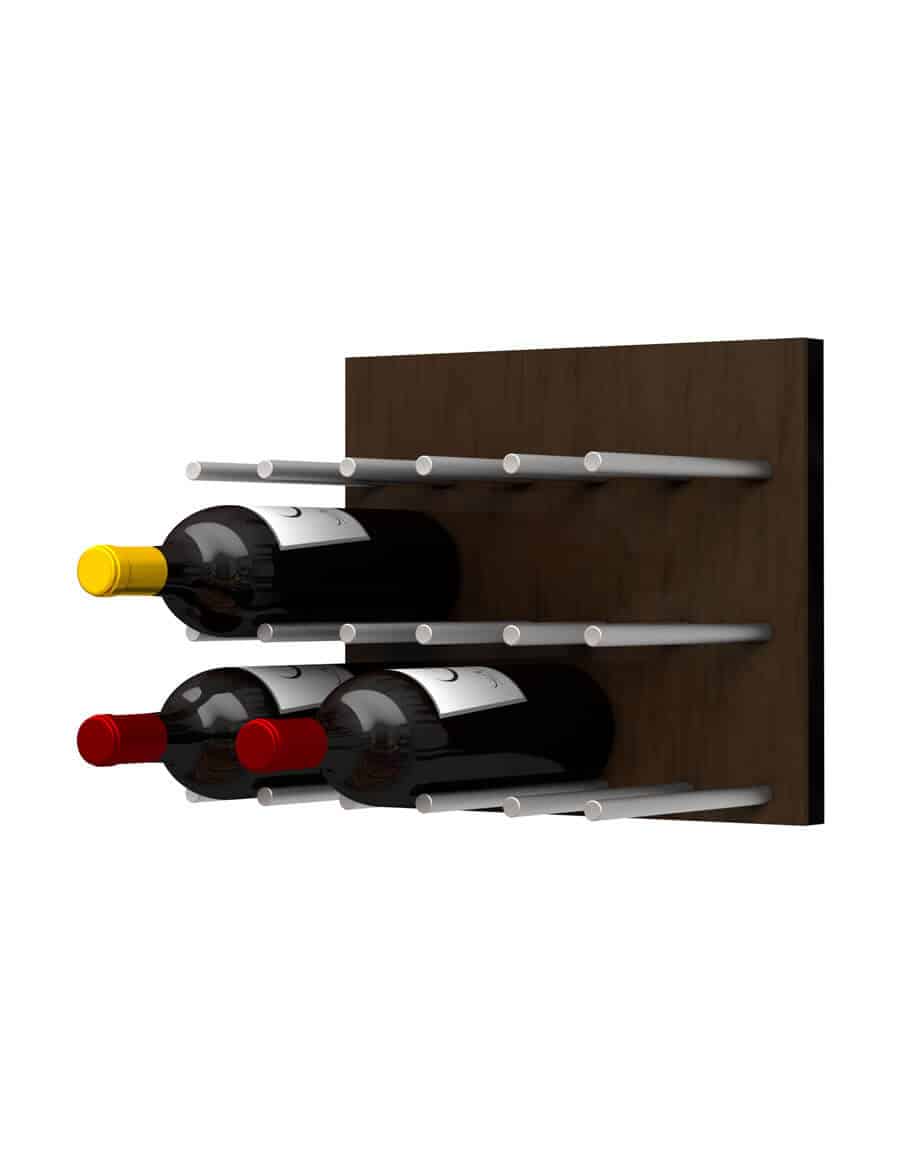 Ultra Wine Racks - Fusion Panels Straight Dark Finish (9 Bottles) Wine Coolers Empire