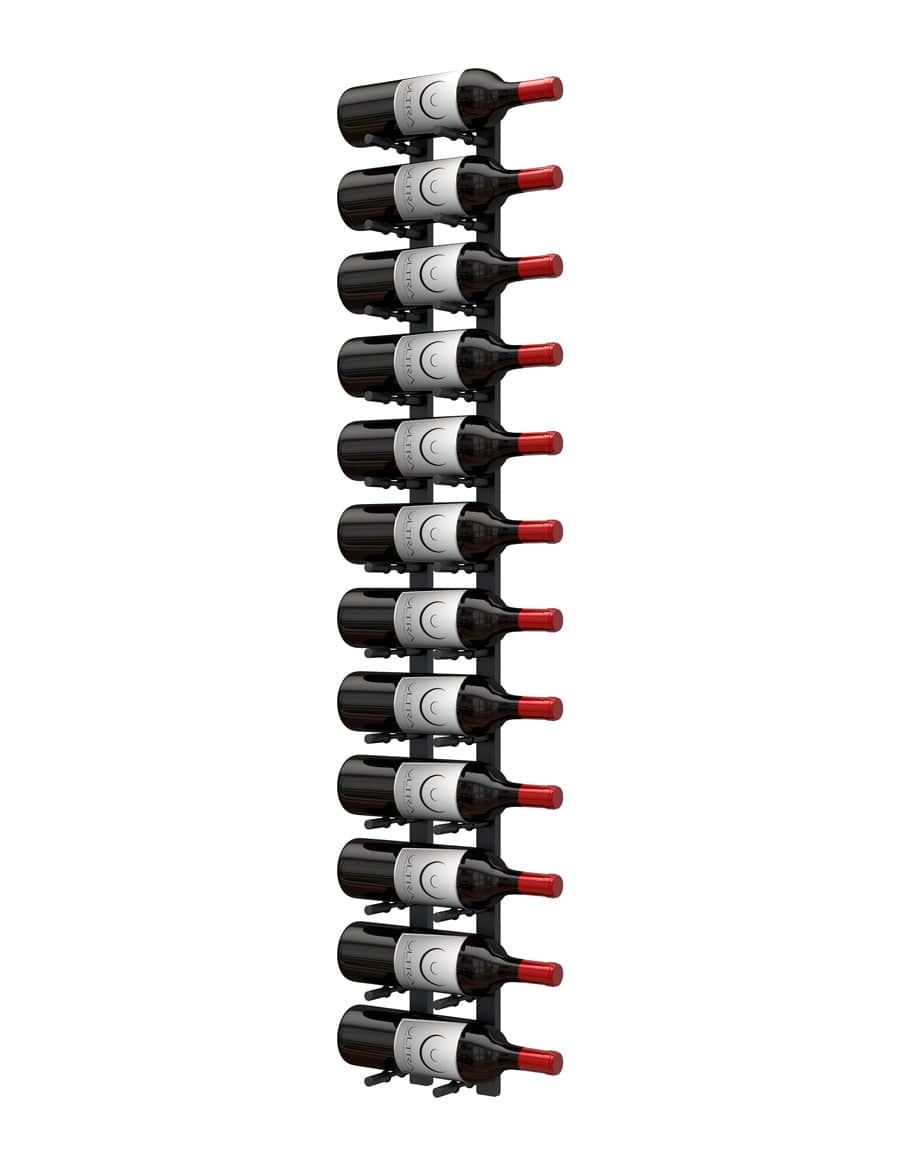 Ultra Wine Racks HZ Wall Rails - 4FT Metal Wine Racks (12 to 36 Bottles) Wine Coolers Empire